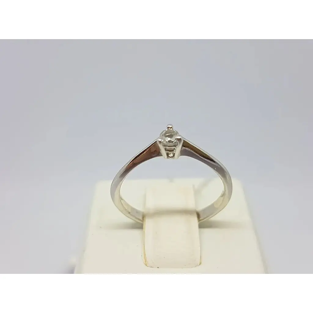 Серебряное кольцо Агни Флокс с фианитом. 1152Р-CZ 15 - фото 3