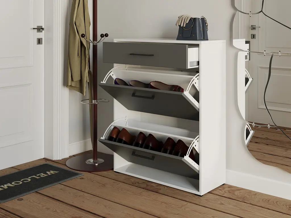 Полиця для взуття Flamecame на 3 шухляди з ДСП FT-7 - фото 4