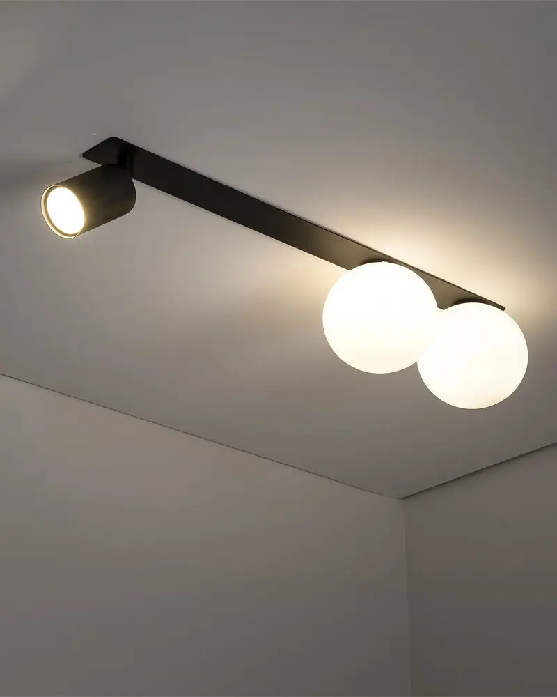 Світильник поворотний, спот TK Lighting 10928 Vox GU10+G9 3x10W+8W IP20 чорний - фото 2