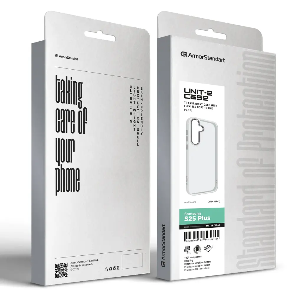 Чохол ArmorStandart UNIT2 для Samsung S25 Plus Matte Clear - фото 4