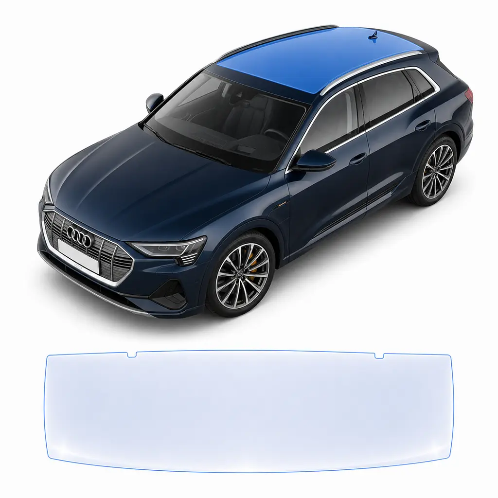 Антигравійна захисна бронеплівка за лекалами для Audi e-tron GT J1 2021- зона даху