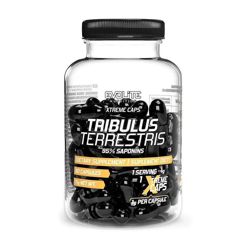 Стимулятор тестостерону Evolite Nutrition Tribulus Terrestris 95%, 60 капсул