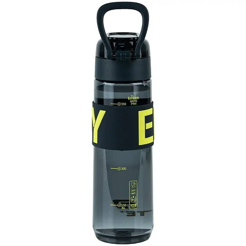 Бутылочка для воды Kite Enjoy 680 мл черно-желтая (K25-1233-1) - фото 2