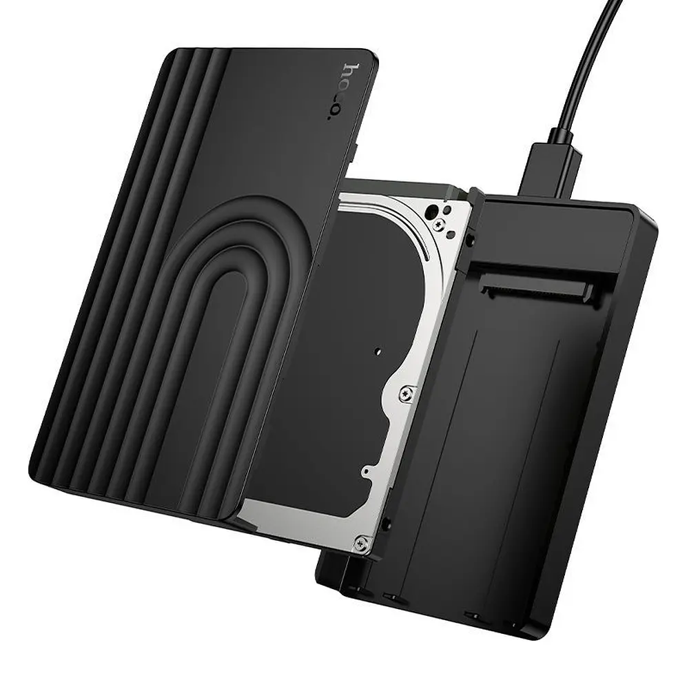Зовнішня кишеня Hoco HB55 USB3.0 2.5-inch SATA hard drive enclosure Black - фото 3