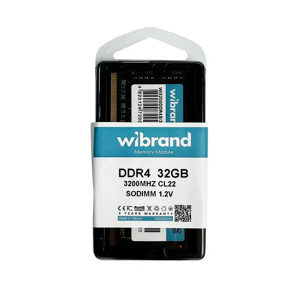 Модуль пам'яті для ноутбука SoDIMM DDR4 32GB 3200 MHz Wibrand (WI3200DDR4S/32GB) - фото 3