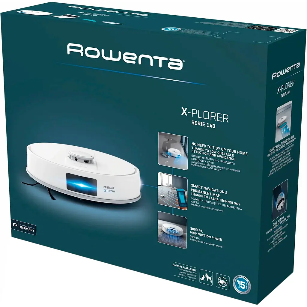 Робот-пилосос Rowenta X-Plorer Serie 140 Total Care RR9177WH [124425] - фото 6