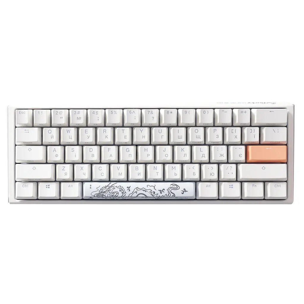 Клавіатура Ducky One 3 Mini Cherry MX Red RGB White UA (DKON2161ST-RUAPXPWWWSC1) - фото 11