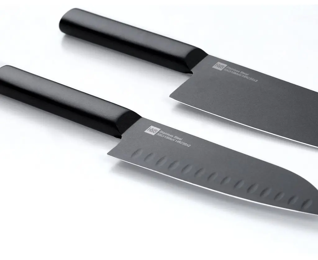 Набір ножів Xiaomi HuoHou Black Non-Stick Heat Knife 2 ножі (HU0015) - фото 3