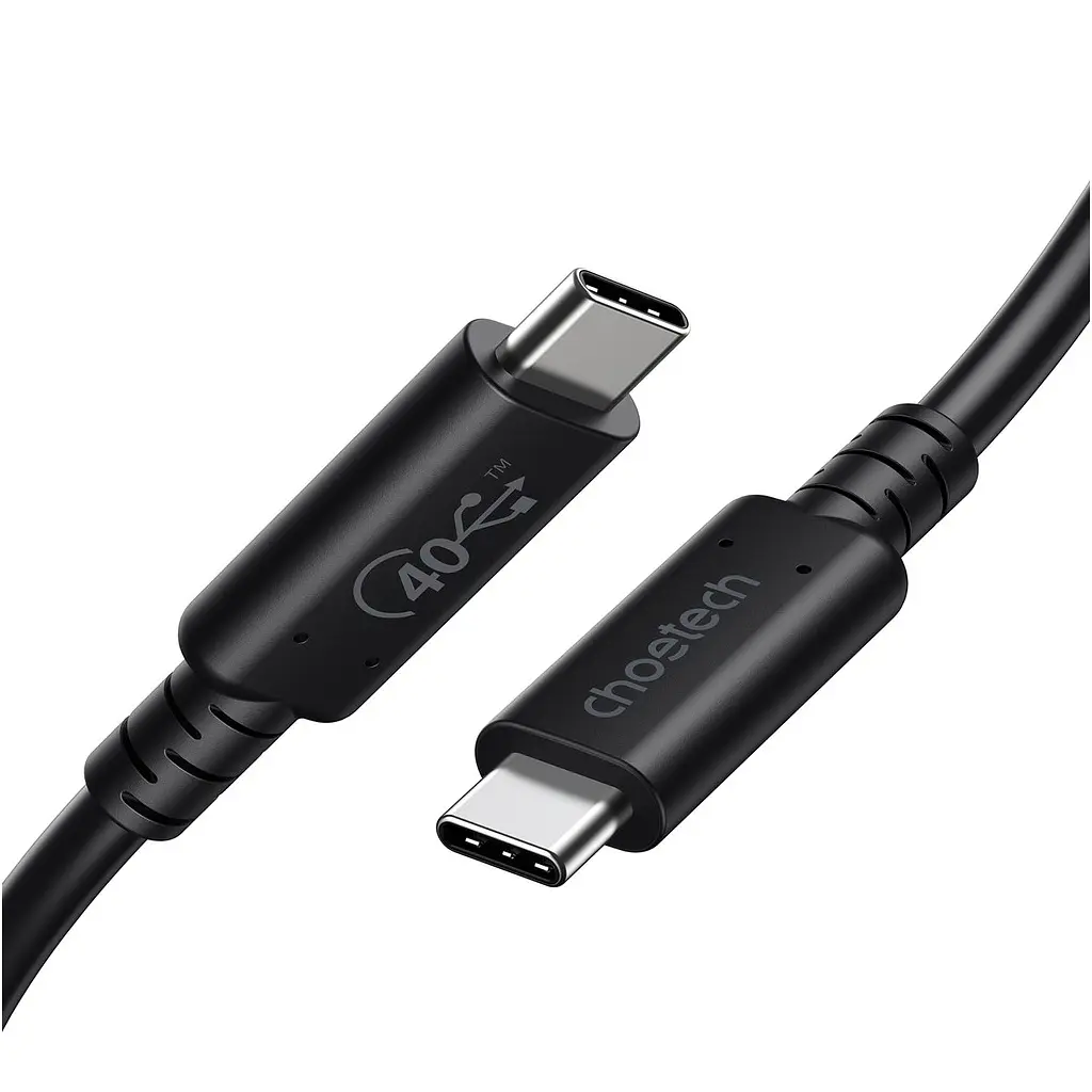 Дата кабель USB-C to USB-C 0.8m USB 4 100W 40Gbps 8K60Hz Choetech (XCC-1028) - фото 2