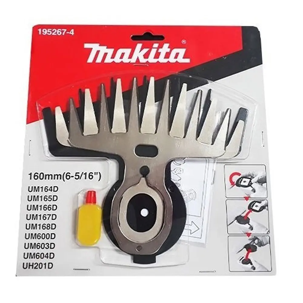 Ніж для ножиць Makita UM164D, UM165D, UM167D, DUM166, DUM168, DUM604, UH200D, UH201D, UM600D, UM603D (195267-4) - фото 3