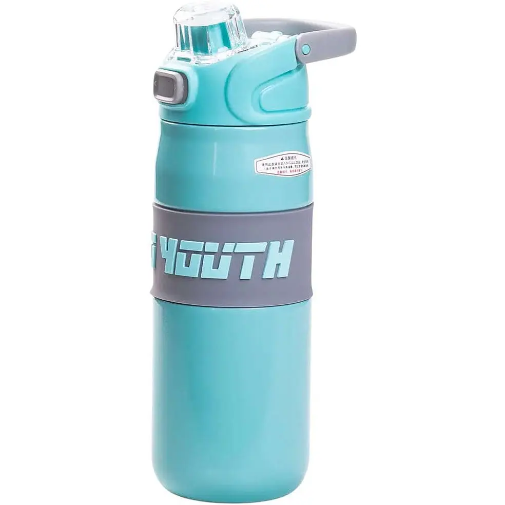Термос спортивный TO YOUTH 680 мл с мундштуком, мятный Yiwu HP-14-54M - фото 2