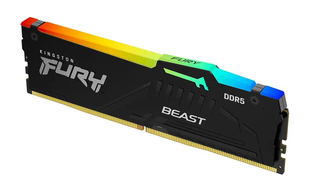 Модуль памяти Kingston Fury DDR5 16GB Beast 5600MHz Black RGB AMD EXPO (KF556C36BBEA-16) - фото 2