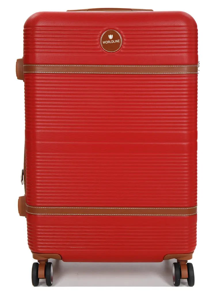 Валіза середня M ABS-пластик Worldline Airtex 629 67×45×27см 74л Червона - фото 3