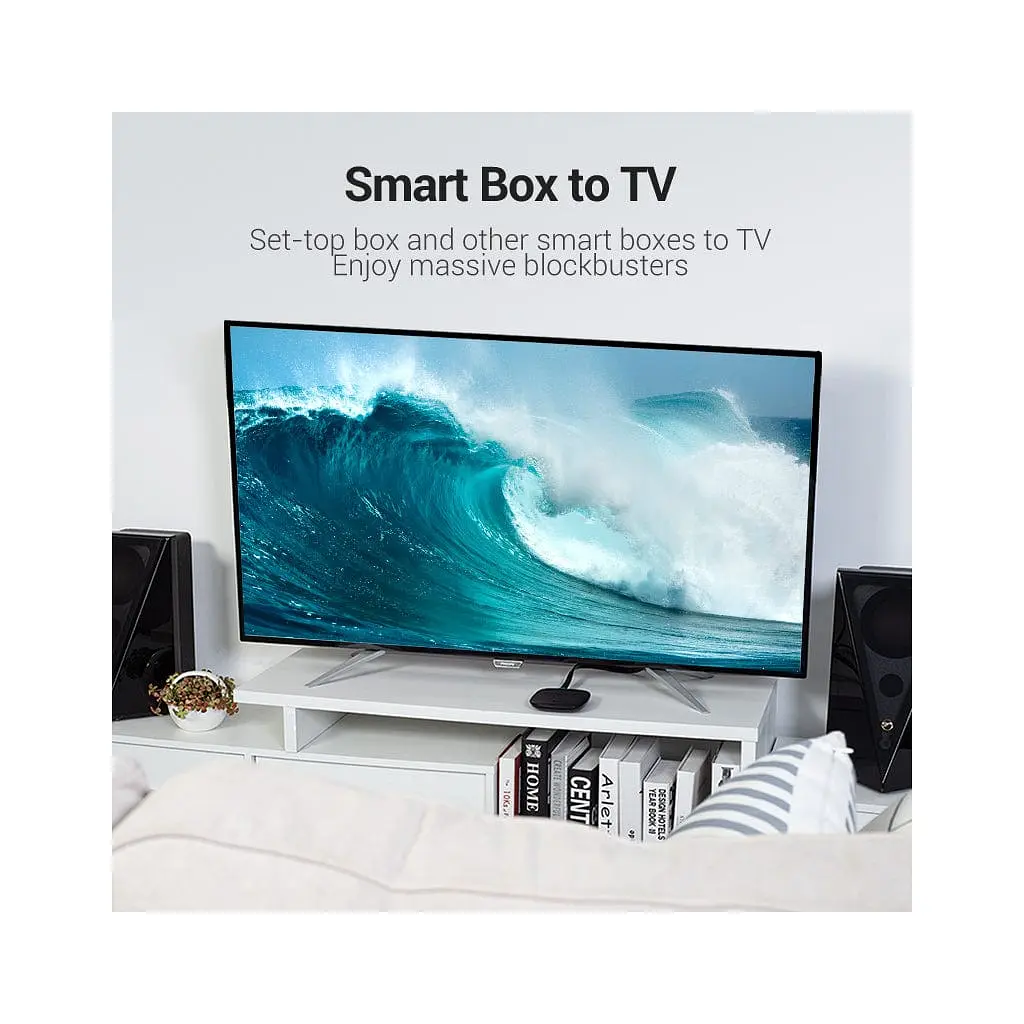 Кабель мультимедійний HDMI M to HDMI M 2.0m 4K60Hz flat black Vention (AAKBH) - фото 5