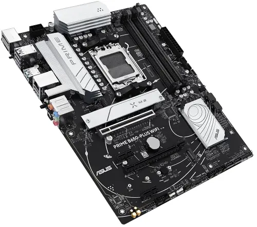 Материнська плата AM5 Asus PRIME B650-PLUS WIFI, B650, 4xDDR5, Int.Video (CPU), 4xSATA3, 2xM.2, 2xPCI-E 4.0 x16, 2xPCI-E 4.0 x1, Realtek 7.1, Realtek 2.5Gb, WiFi 6E, Bluetooth 5.3, 8xUSB 3.2 / 4xUSB 2.0, HDMI/DP, ATX - фото 3