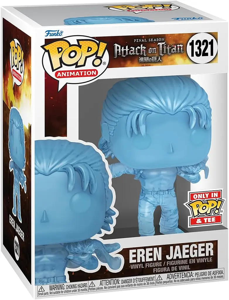 Набор Funko Pop Tee Set Атака титанов Эрен Attack on Titan Eren with Marks 10 см FP AT E L - фото 3