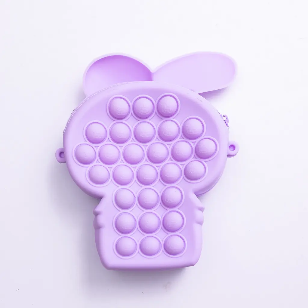 Дитяча сумочка My Melody з pop-it силіконова на блискавці 15*10*3 см, бузковий Yiwu HP-55-8V - фото 2