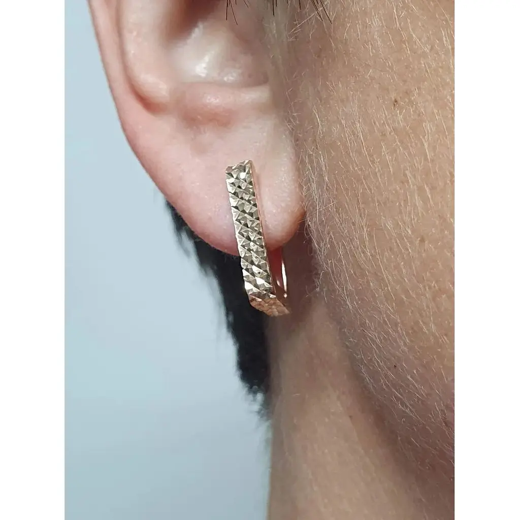 Золотые серьги Favoritum с алмазной гранью. 210178_А - фото 4