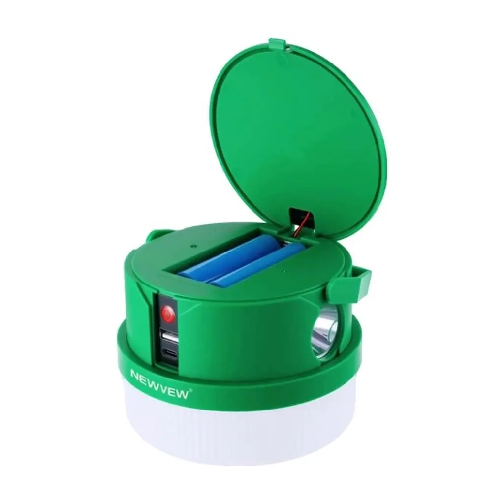 Ліхтар NEWVEW NV-E972 50W Solar Panel 2400mAh Green (NWVW-NV-E972-GN) - фото 3