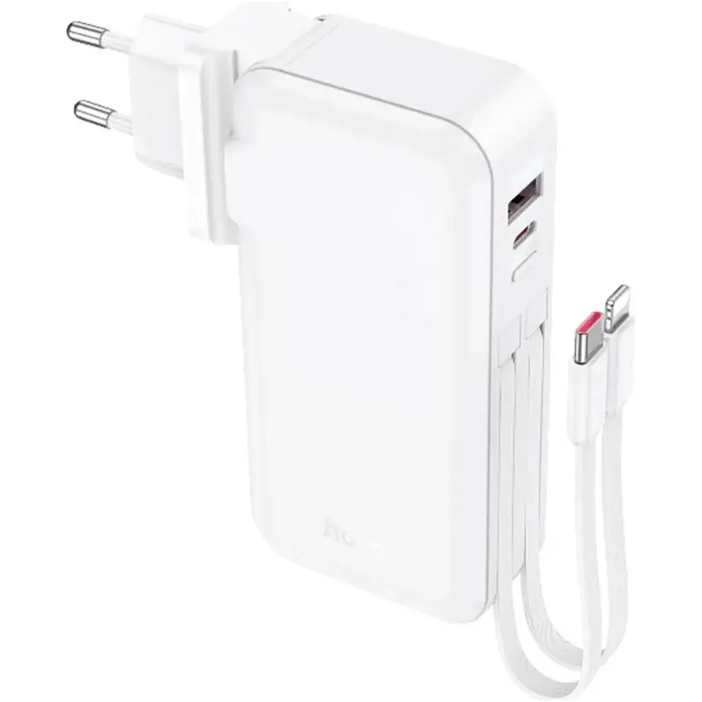Зовнішній акумулятор Hoco J126 Travel 10000mAh 22.5W White [615730] [107511] - фото 2