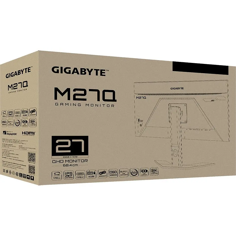Монітор Gigabyte 27" M27Q Black [130231] - фото 8