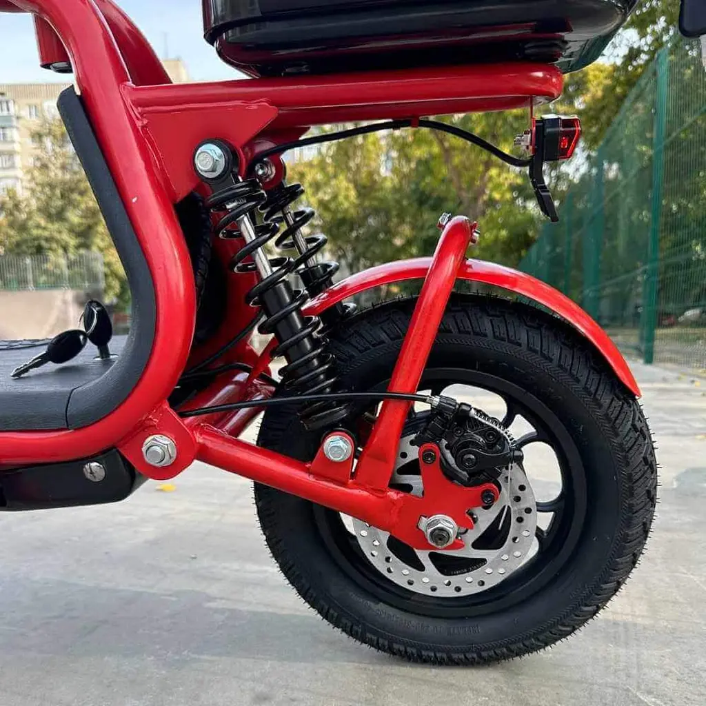 Електросамокат із сидінням 14 дюймів GIANT ZEN U12 MAX (800W, 48V, 15Ah) з кофром-багажником Червоний - фото 9