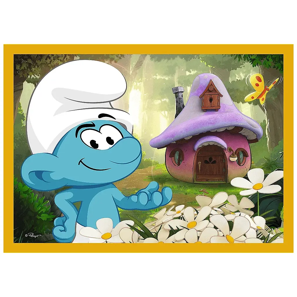 Пазл Trefl The Smurfs Життя в селі смурфів 4 в 1 (35, 48, 54, 70) (5900511346640) - фото 2