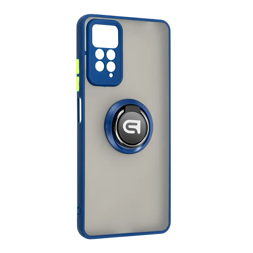 Чехол ArmorStandart Frosted Matte Ring для Xiaomi Redmi Note 12 Pro 4G Navy Blue
