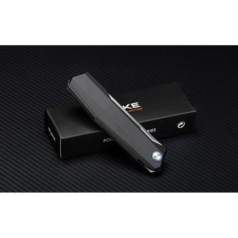 Ніж складаний туристичний Ruike P166-AB, (9.2 см) 14C28N/Aluminum чорний - фото 10