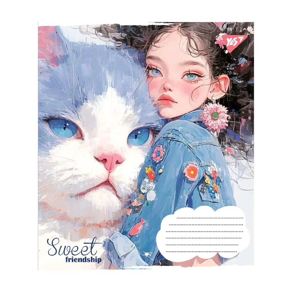 Зошит Yes Sweet Friendship А5 12 аркушів лінія (767862), в асортименті - фото 2
