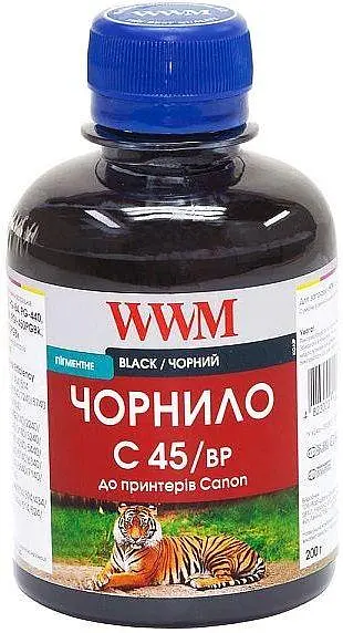 Чернила WWM CANON PG440/445/PGI450 Black Pigment (C45/BP) 200ml - фото 2