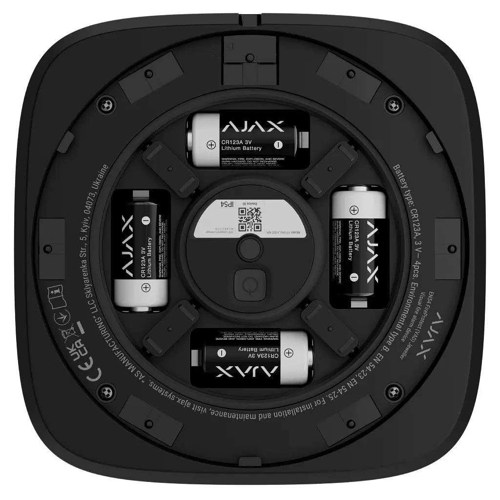 Сирена Ajax EN54 FireProtect VAD чорна - фото 5