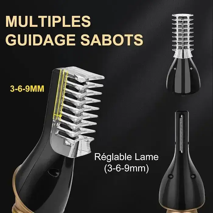 Машинка для стриження волосся YIDON Professional 6-в-1 - фото 2