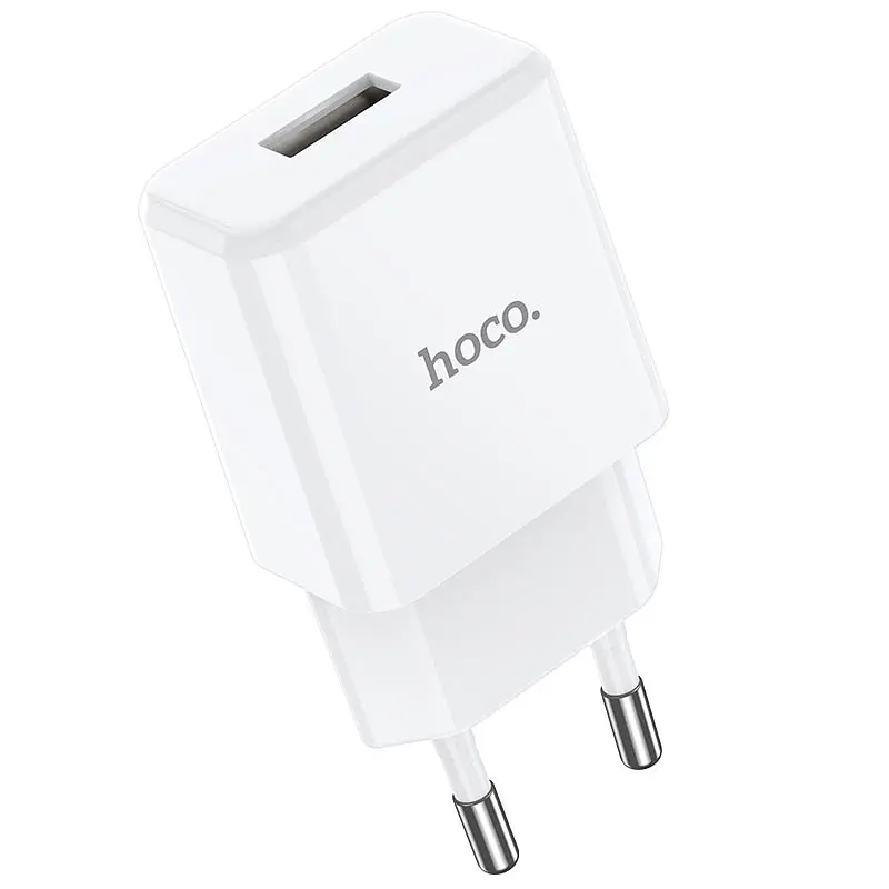 Мережевий зарядний пристрій Hoco N9 1USB (White) [67469] - фото 5