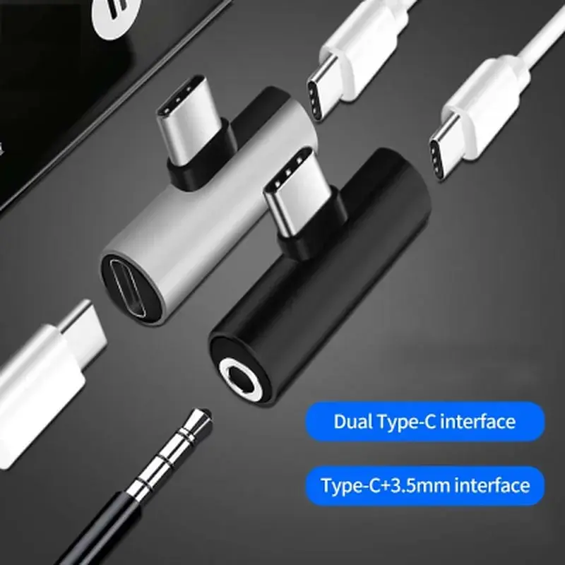 Перехідник USB-C M to USB-C F + 3.5mm F black XoKo (AC-205-BK) - фото 4