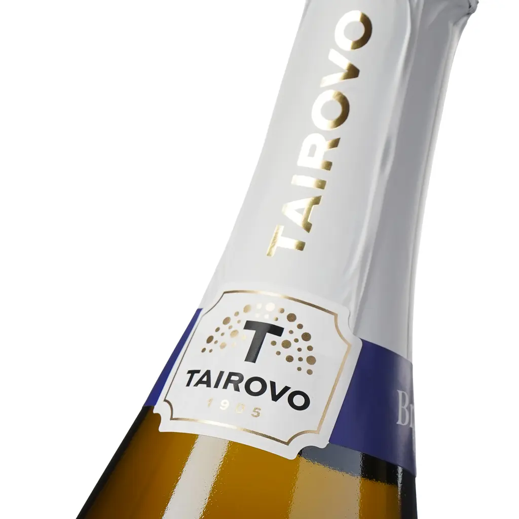 Напій винний Tairovo Брют білий брют слабоалкогольний ігристий 6-6.9% 0.75 л - фото 5