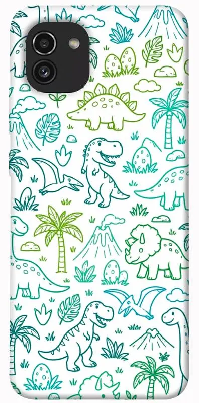 TPU чохол Demsky Dino pattern для Samsung Galaxy A03