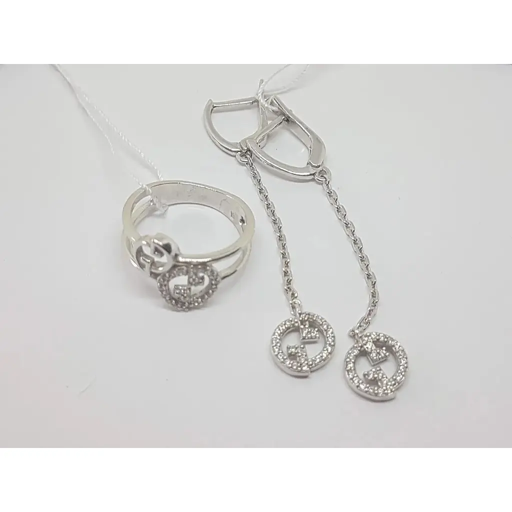 Срібні сережки Агні Гледия з фіанітами. 2192/1Р-CZ - фото 4