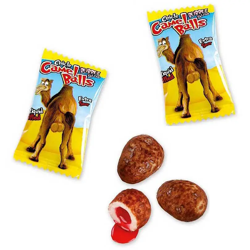 Блок жуйок Fini Camel Balls Extra Sour Bubble Gum 200 шт - фото 2