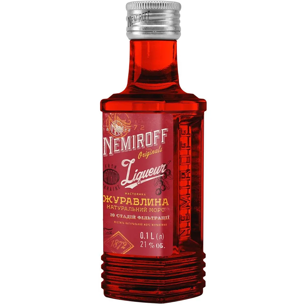 Настойка Nemiroff Originals Клюква 21% 0.1 л - фото 2