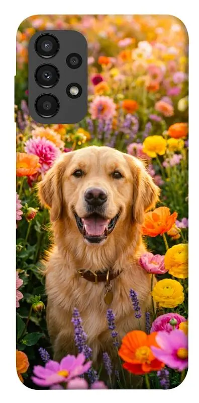 TPU чохол Demsky Flowery labrador для Samsung Galaxy A13 4G