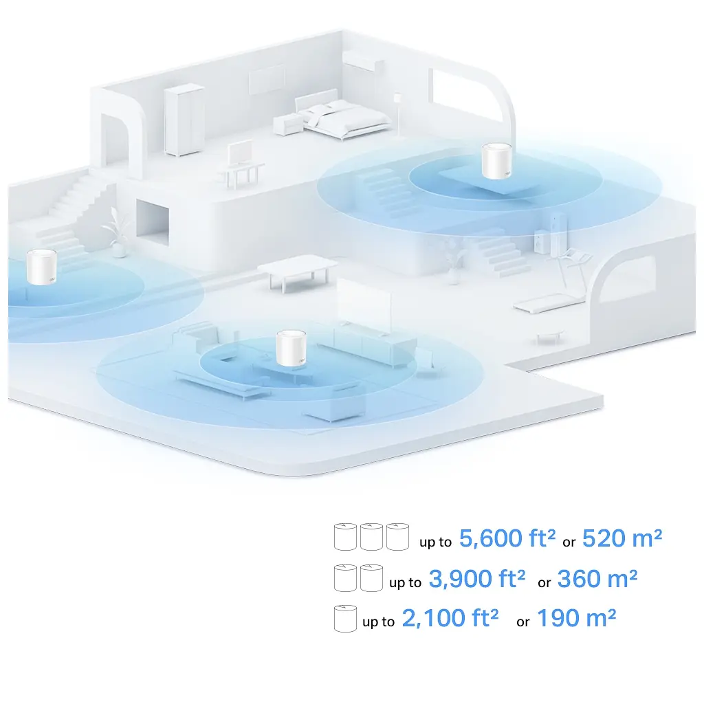 Точка доступу Wi-Fi TP-Link DECO-X10-3-PACK - фото 4
