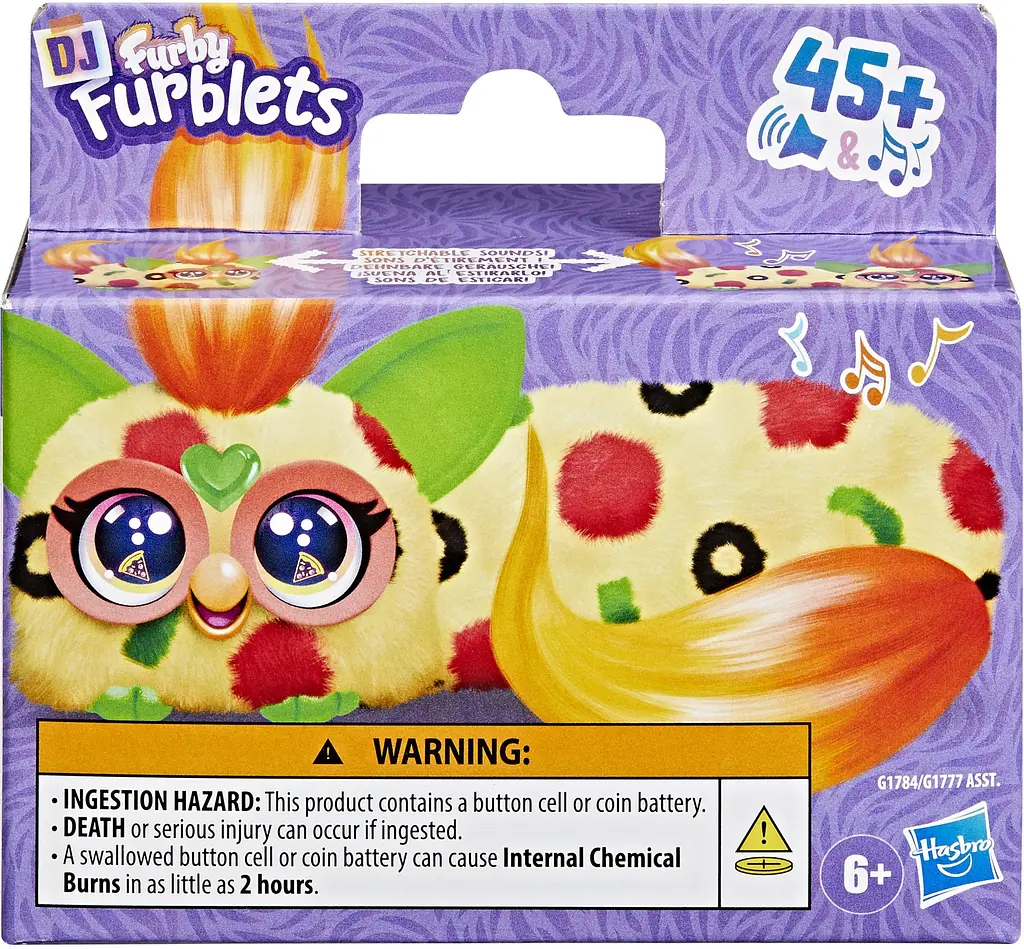 Игрушка интерактивная Hasbro DJ Furblets Rain-Bow-Kat Mini Electronic Plush Toy (G1784) - фото 2