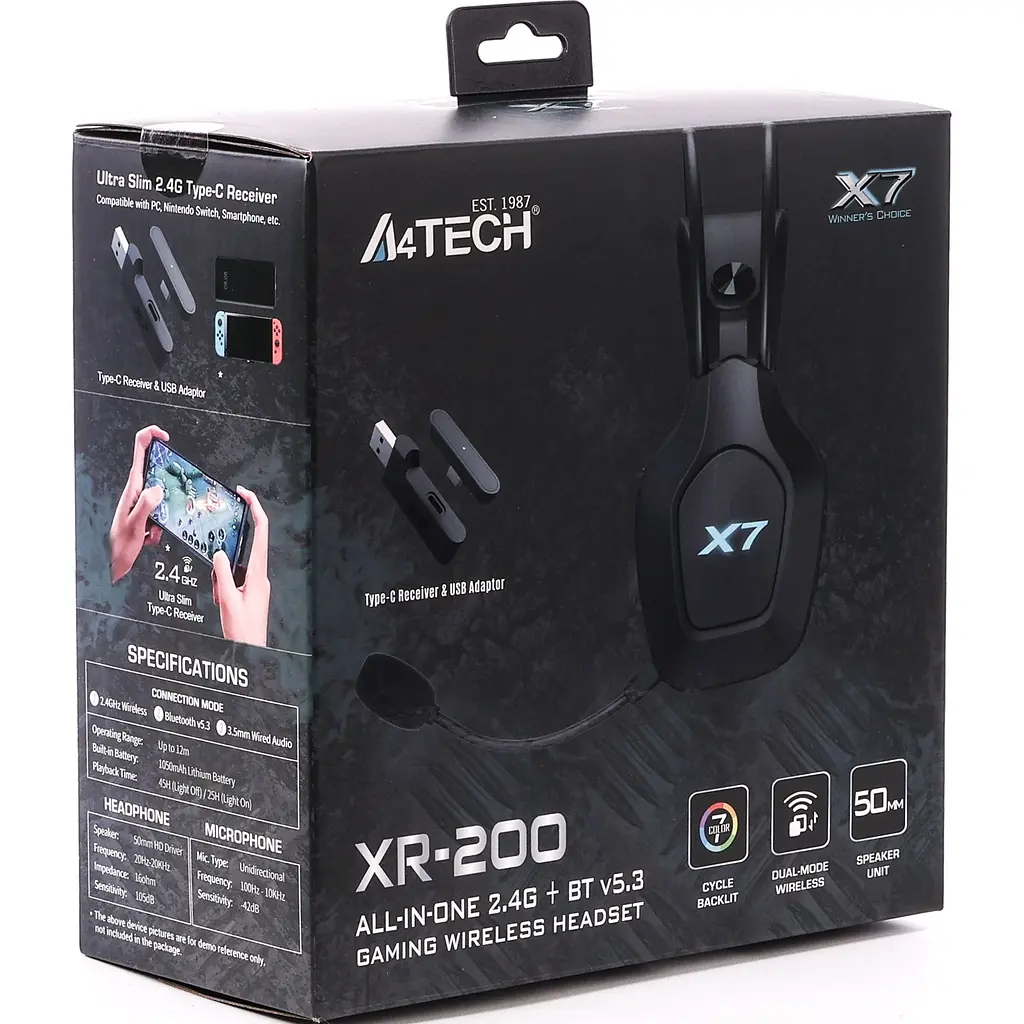 Ігрові навушники A4Tech XR-200 Black (4711421001410) [141198] - фото 7