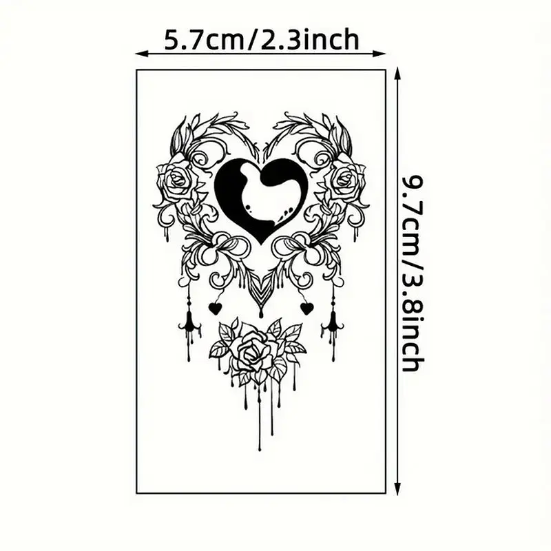 Набор детских временных тату Черные мини №4 black-tattoo-mini-set-4-H - фото 2