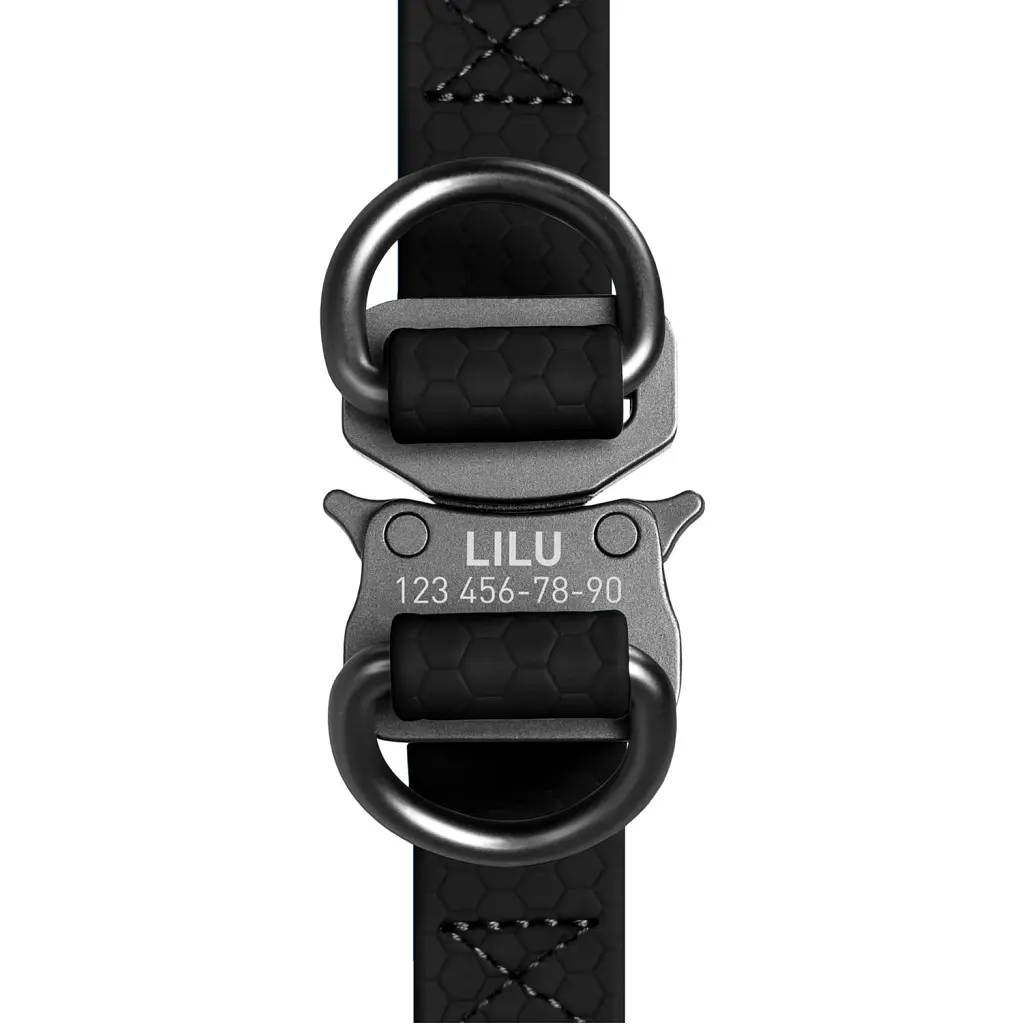 Шлея для собак WAUDOG Waterproof з QR-паспортом L Ш 25 мм Д 60-90 см чорна (27671) - фото 3