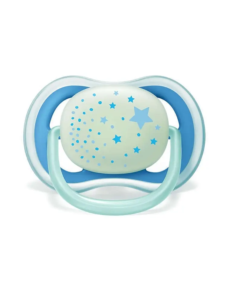 Пустушка Philips Avent Ultra Air Нічна, 6-18 міс, 2 шт. (SCF376/21) - фото 2