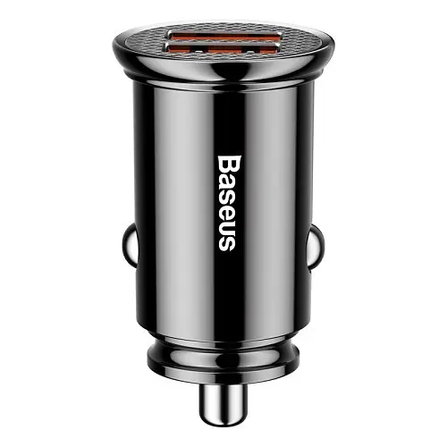 Автомобільне зарядне пристрій Baseus Circular Plastic PPS Dual QC3.0 2USB/5A/30W/QC3.0 CCALL-YD01 - фото 4