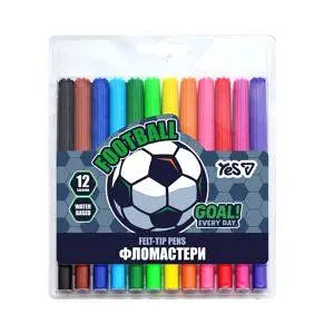 Фломастери дитячі набір 12 кольорів Football (650600)