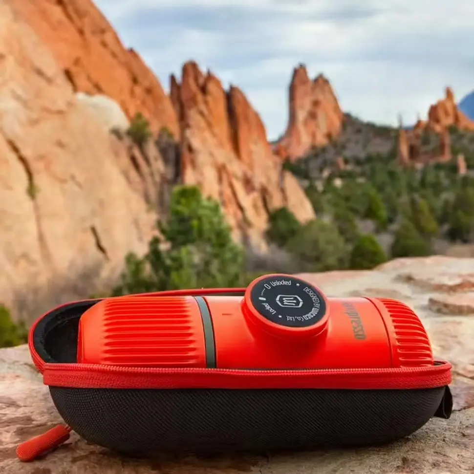 Еспресо-кавоварка Wacaco Nanopresso 18 бар 80 мл Чорно-червоний (2772991930) - фото 5